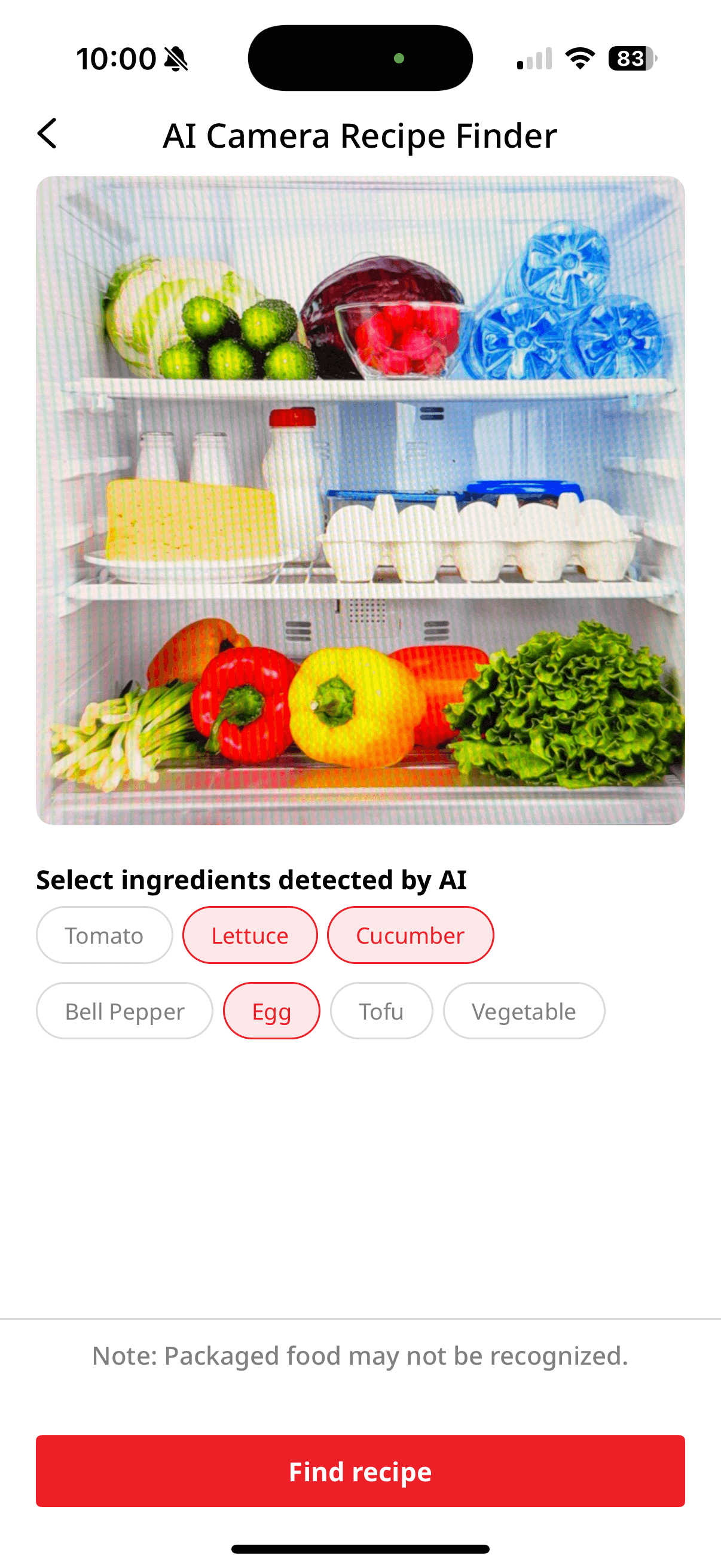 AI Recipe Suggestion | Image