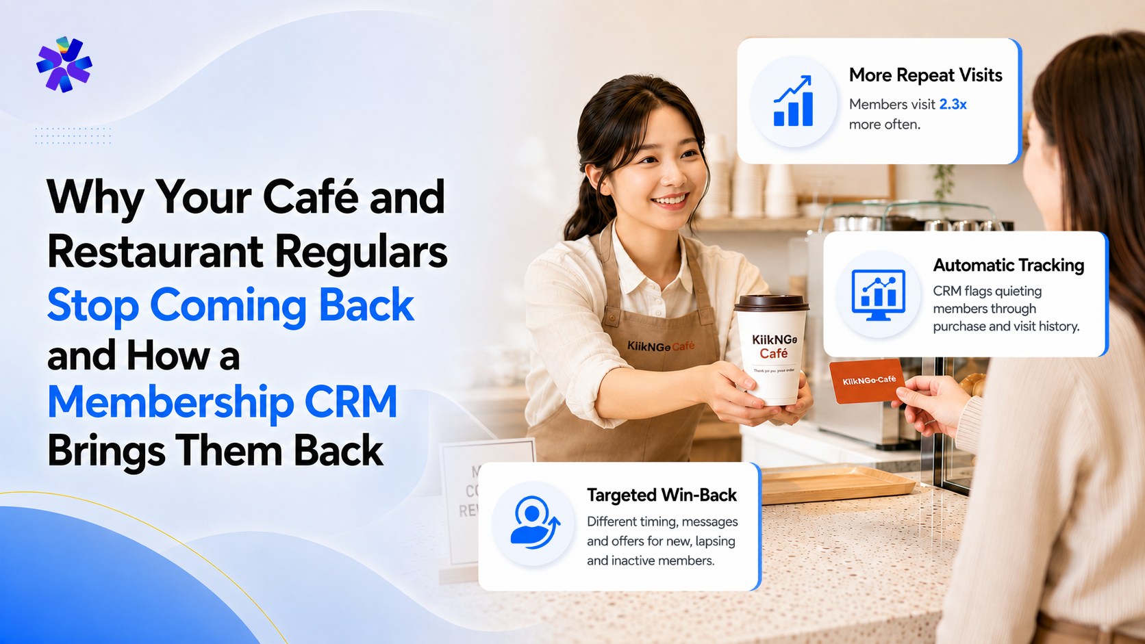 Most diners never return after one visit. See why café and restaurant regulars really go quiet and how a membership CRM brings them back for good.