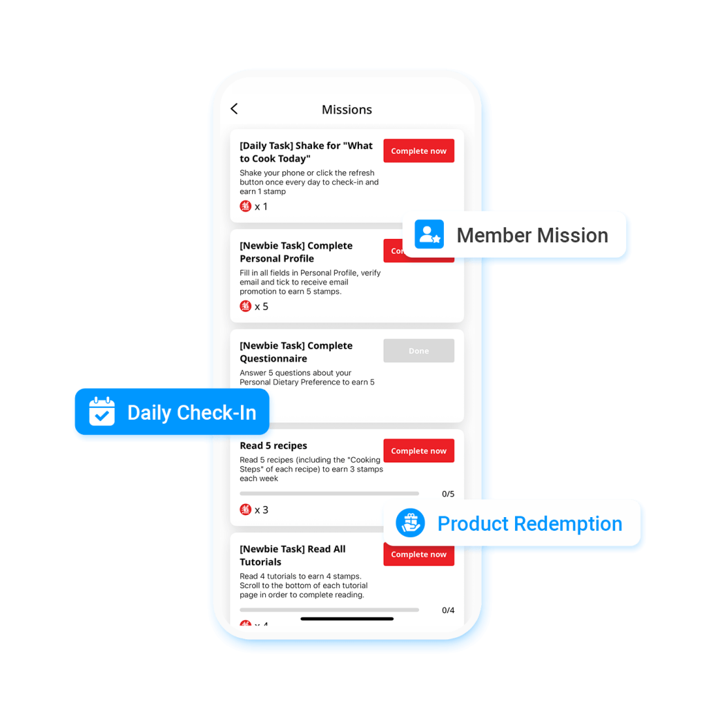 FunCook Member App and Stamp Rewards